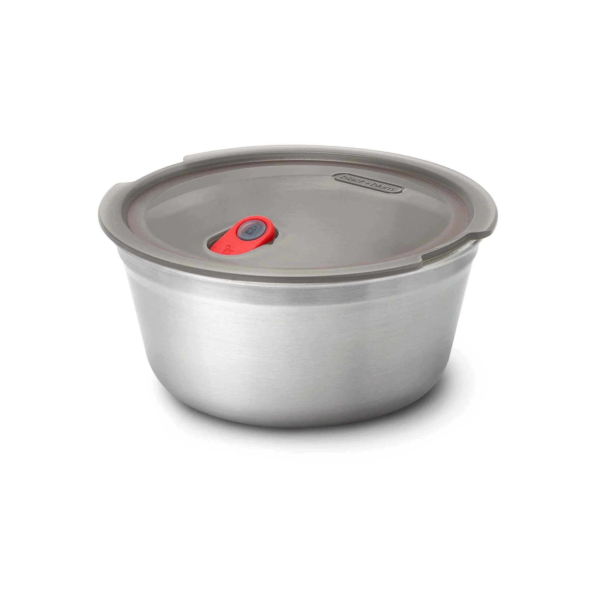 Steel Food Bowl Large-Grey/RED-1