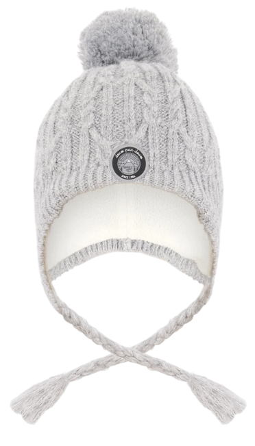 Winter Peruvian Knit With Pompom-194-Grey MIX-1