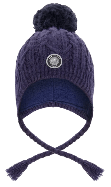 Winter Peruvian Knit With Pompom-479-Dress Blue-1