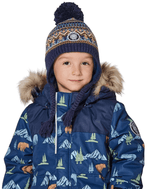 Winter Peruvian Knit With Pompom-3