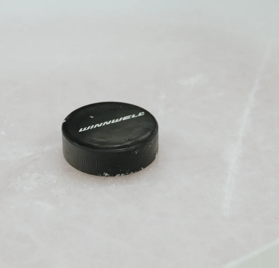 Rondelle Hockey Noire-4