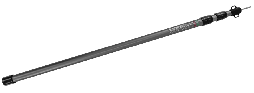 Aluminum Awning Pole/W Guyline+ground-Graphite/Black-1