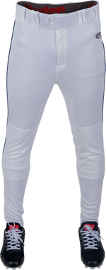 Launch Jogger Piped-Blanc-Bleu Marine-1
