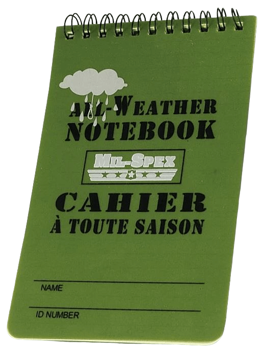 Waterproof TAC Notebook 4X6-4