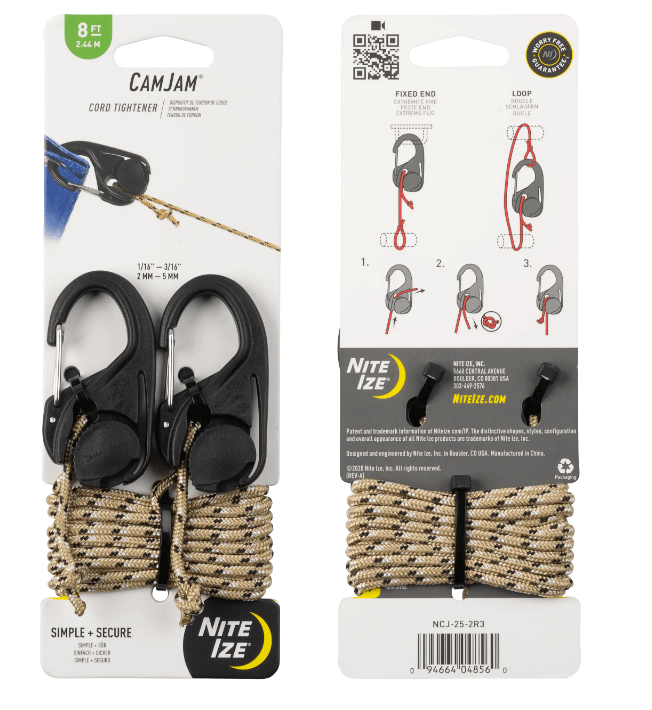 Camjam Cord Tightener 2PK W/8FT Rope-1