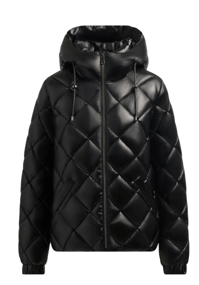 Skylynn Diamond Quilted Boxy Puffer-Noir-1