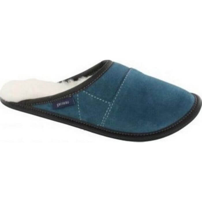 Mule A Tout Faire Suede-Aqua Intense/Silverf-1
