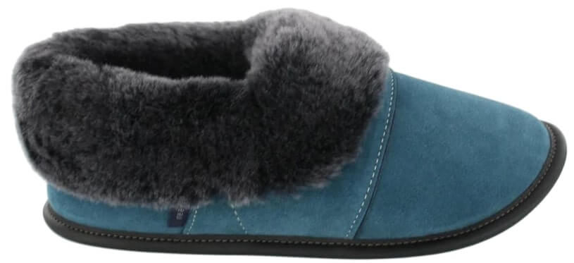 Paresseuse Suede Coupe Basse-Aqua Intense/Silverf-1
