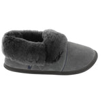 Paresseuse Suede Coupe Basse-Charbon-1