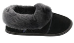 Paresseuse Suede Coupe Basse-Noir-1