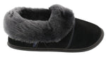 Paresseuse Suede Coupe Basse-Noir-1