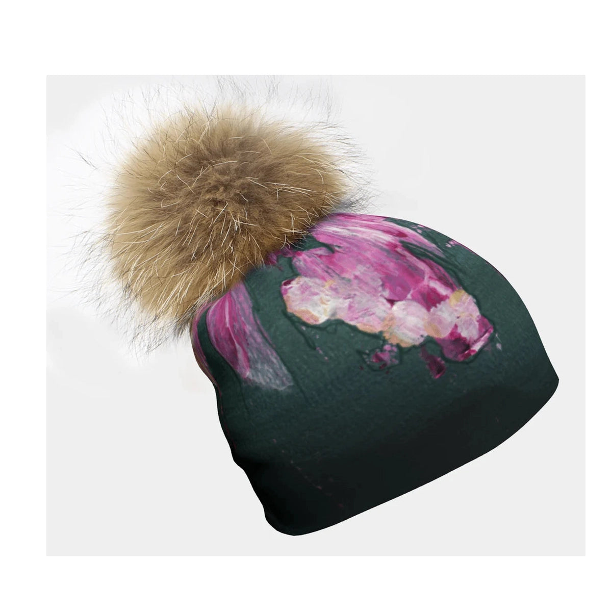 Flower Glitch Avec Pompon-Noir-1