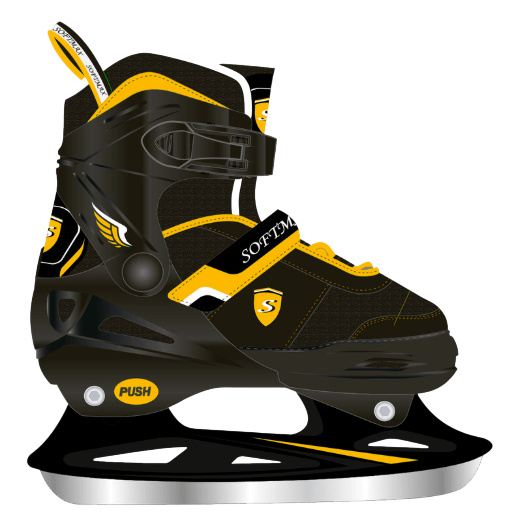 Softmax Ajustable Fourrure-Noir-Jaune-1