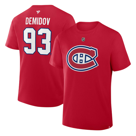 Adult T-Shirt NOM ET Numéro LNH Licensed Products