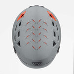 Adult Escaper Impacts Grey Ski Helmet