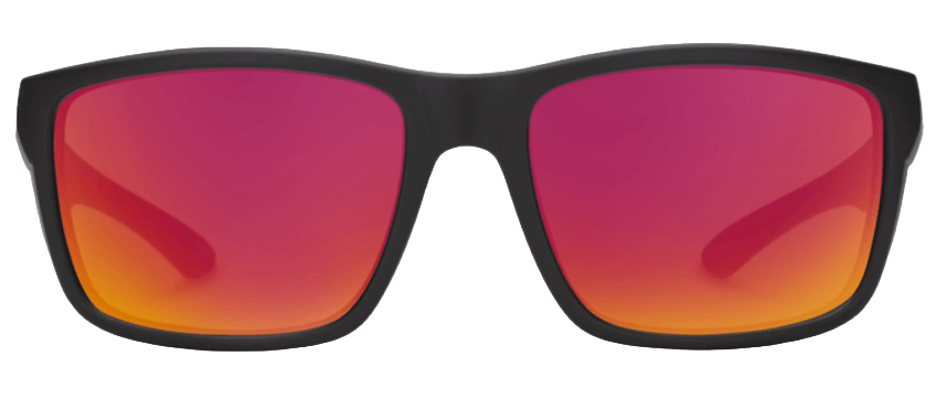 Mayor Matte Black/Polar RED Mirror-2