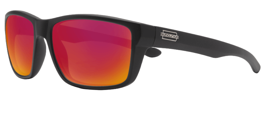 Mayor Matte Black/Polar RED Mirror-1