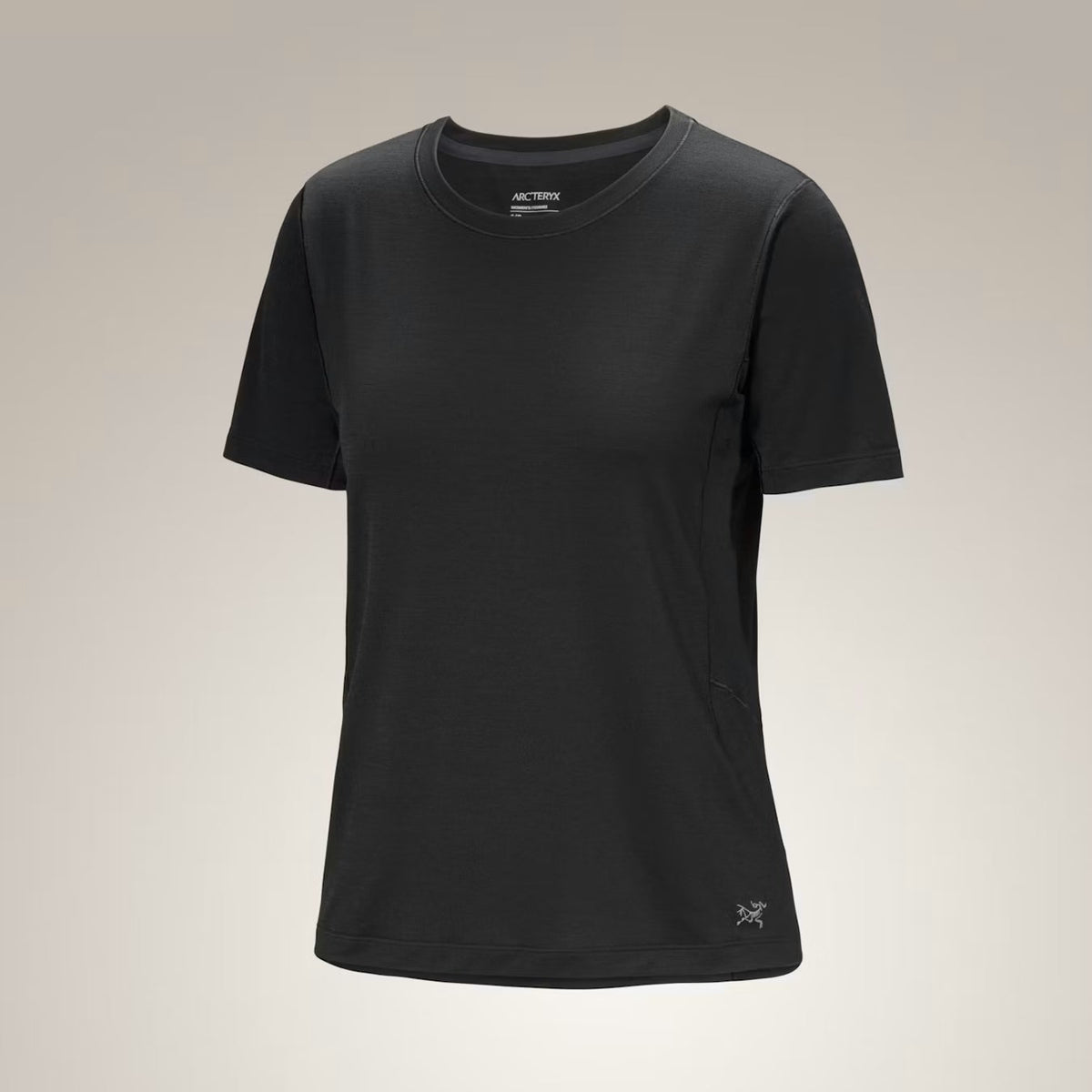 Lana Merino Wool Crew SS-Noir-1