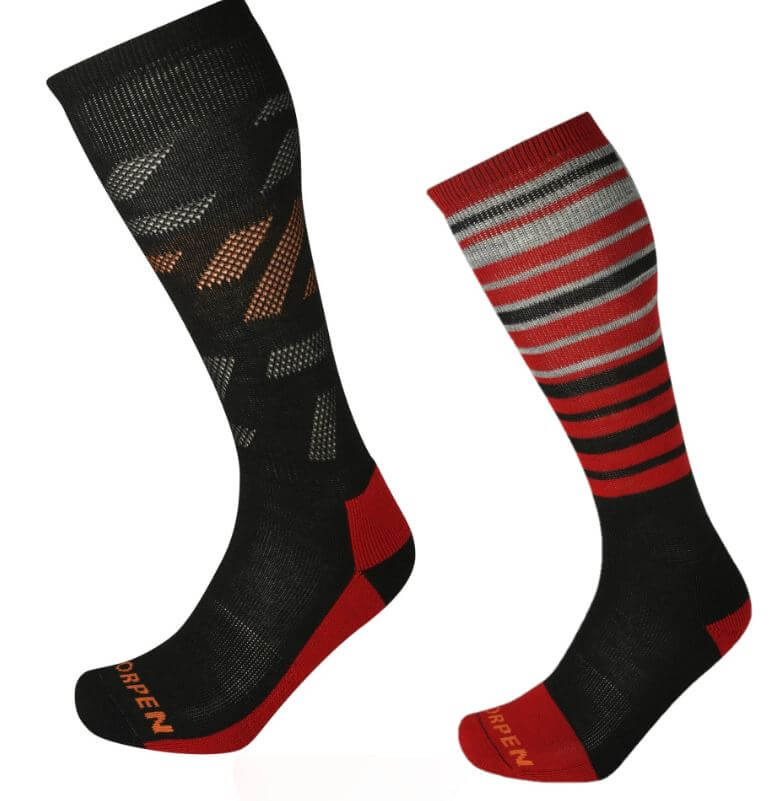 SKI MID 2 Pack ECO-5893-Noir/Rouge-1