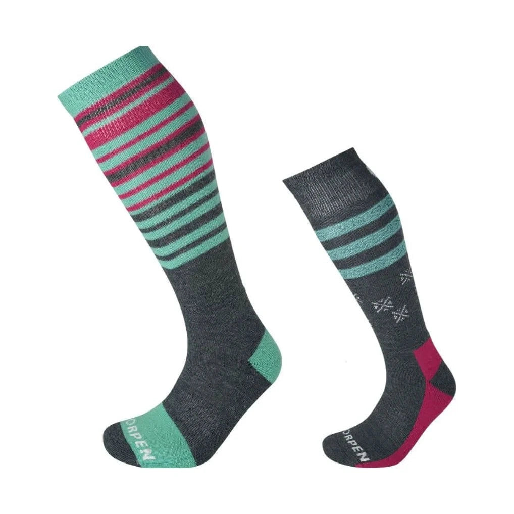 SKI MID Women 2 Pack ECO-3519-Navy/Turquoise-1