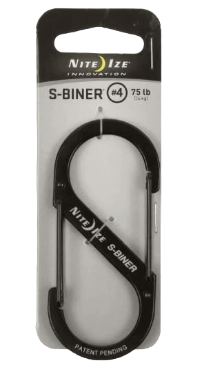 S-Biner Stainless Steel Dual Carabiner 4-01-Noir-1