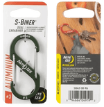S-Biner Aluminum Dual Carabiner 3-08-Olive-1