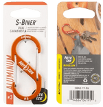 S-Biner Aluminum Dual Carabiner 3-19-Orange-1