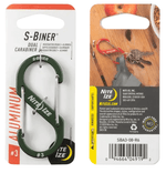 S-Biner Aluminum Dual Carabiner 4-08-Olive-1