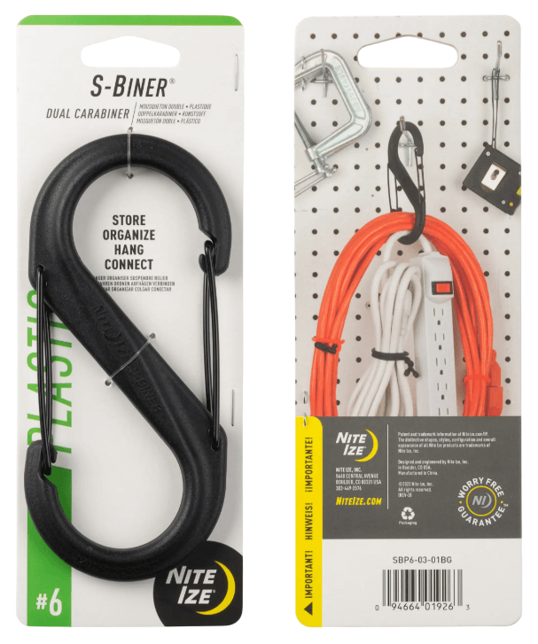 S-Biner Plastic Dual Carabiner 6-01-Noir-1