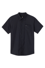 Trvlr Traverse Perforated Standard SS Woven Shirt-BLK-Black-1