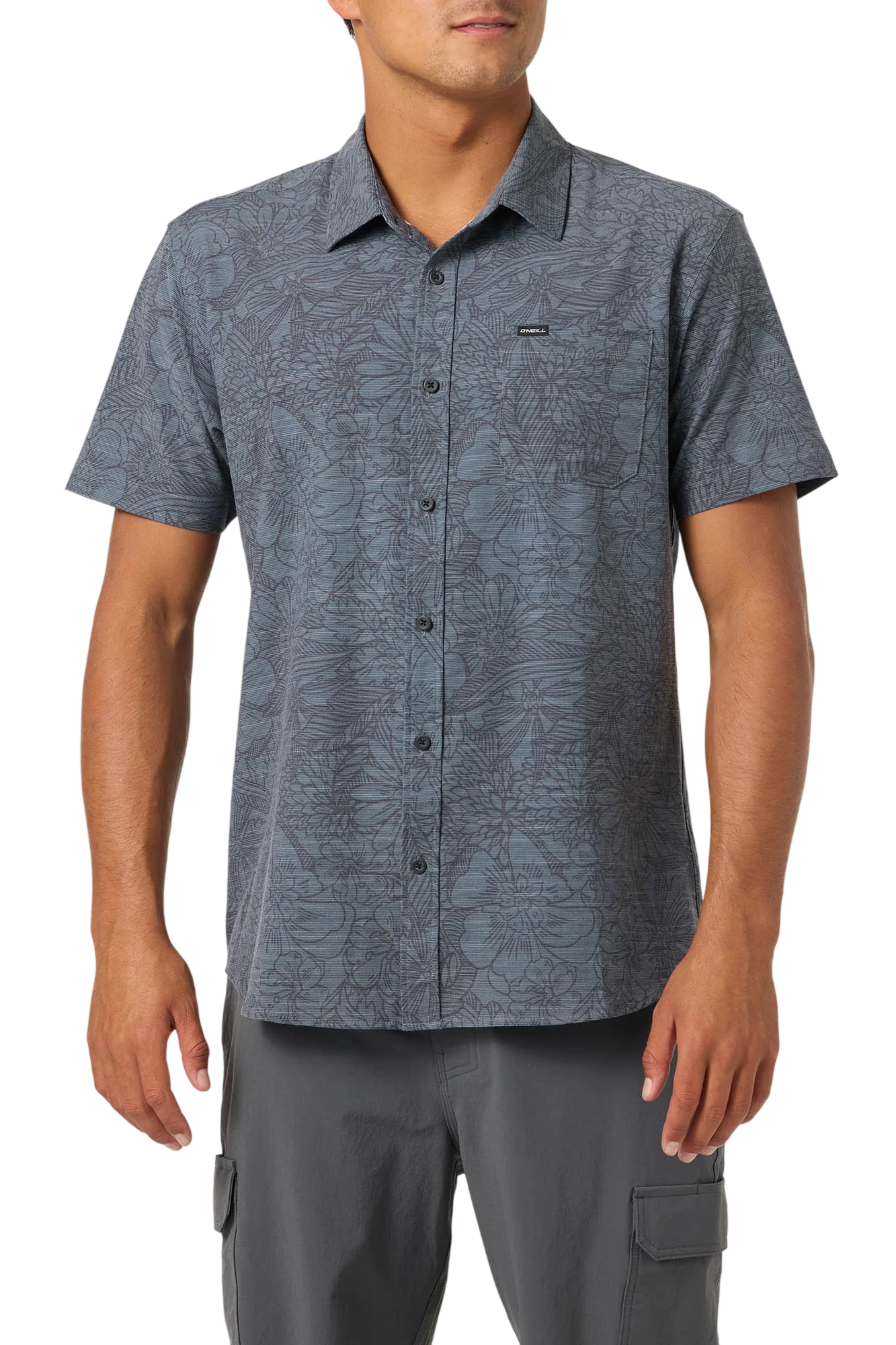 UPF Slub Standard SS Woven Shirt-DSH-Dark Shadow-1