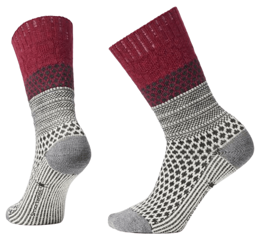 Everyday Popcorn Cable Crew-A25-Tibetan RED-1