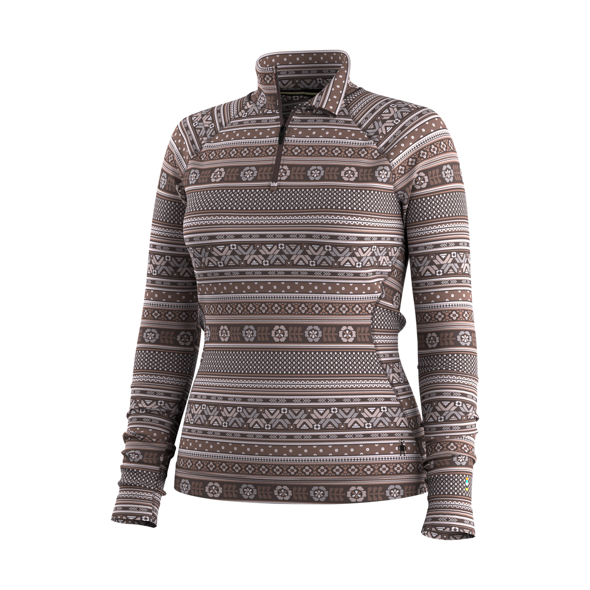 Classic Thermal Merino Base Layer-R35-Mocha Fair Isle Fun-1