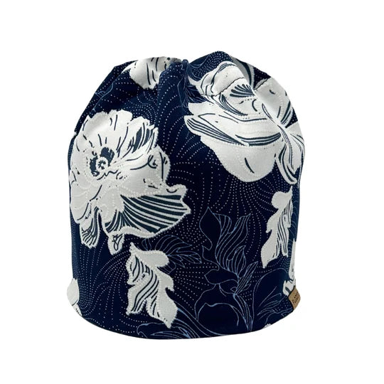 Tuque de Ski de Fond Fleur Glacier Bleu Adulte