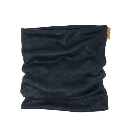 Cache-Cou Mode Tube Merinos Noir Adulte