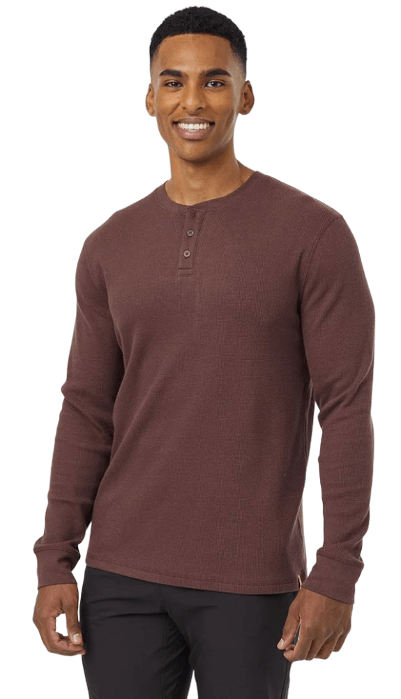 Freemont Henley-3428-Deep Mahogany-1