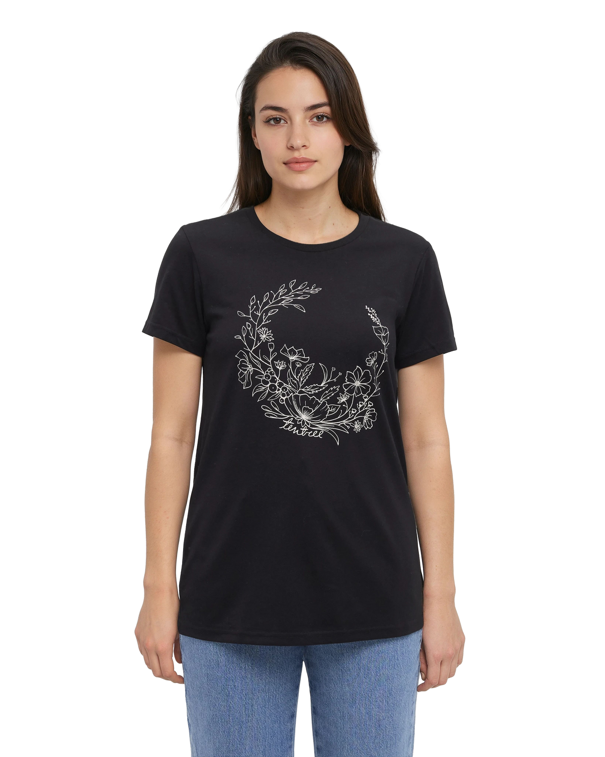 T-Shirt Evergreen Floral Femme