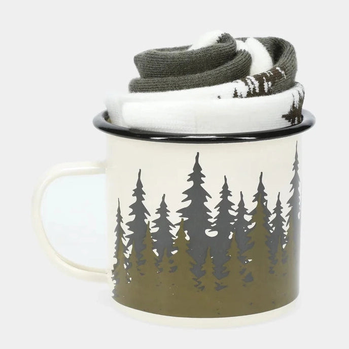 Sock & Mug Set-214-Pine Trees-1