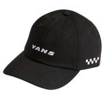 Check Side Curved Bill Jockey-BLK-Black-1