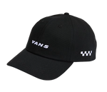 Check Side Curved Bill Jockey-BLK-Black-1
