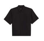 VAN Doren Tencel Check Camp-BLK-Black-1
