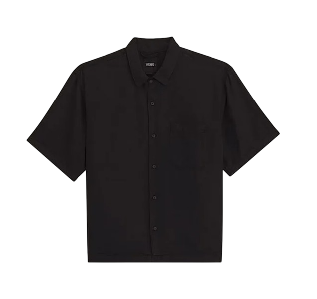 VAN Doren Tencel Check Camp-BLK-Black-1