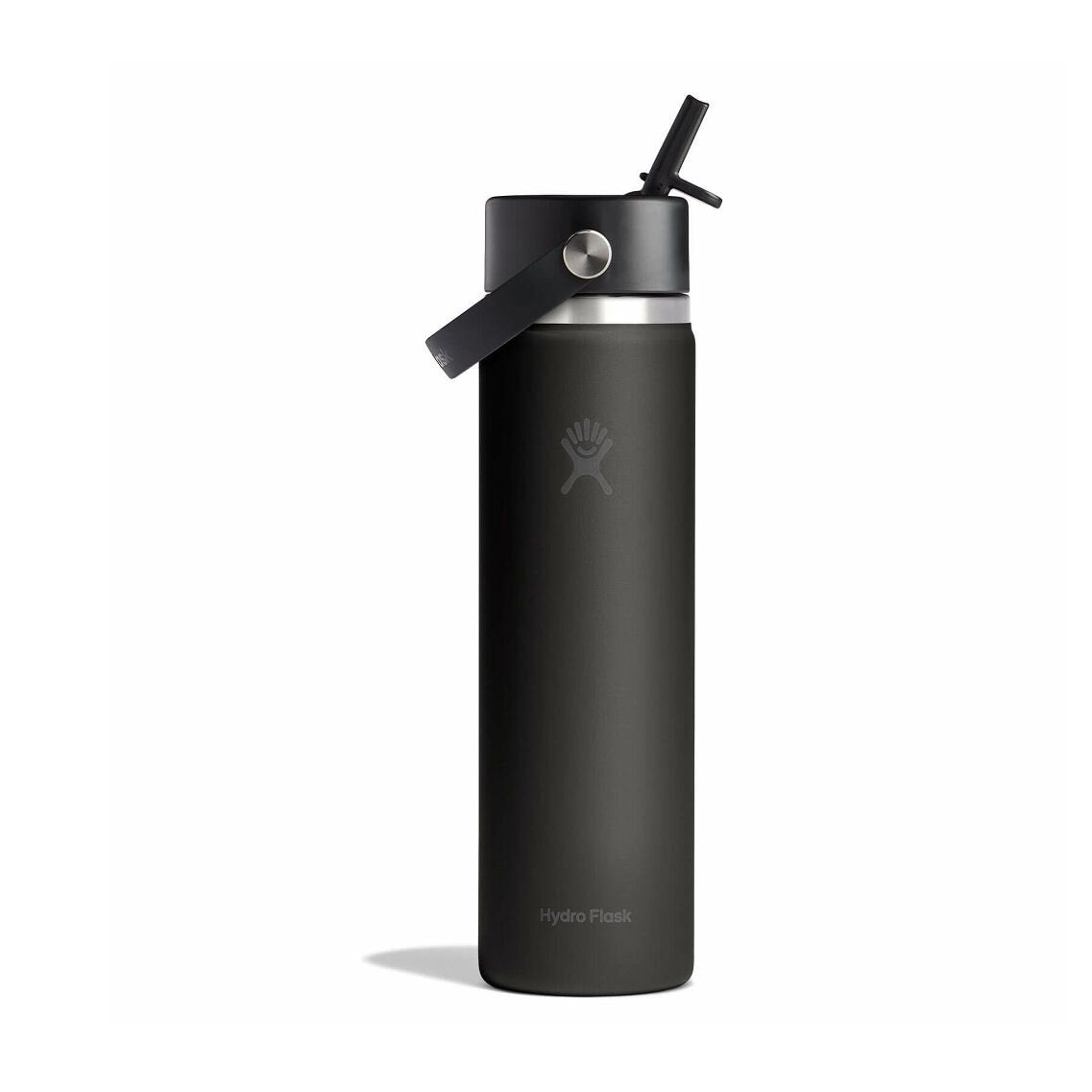 24 oz Wide Flex Straw Cap-Black-1