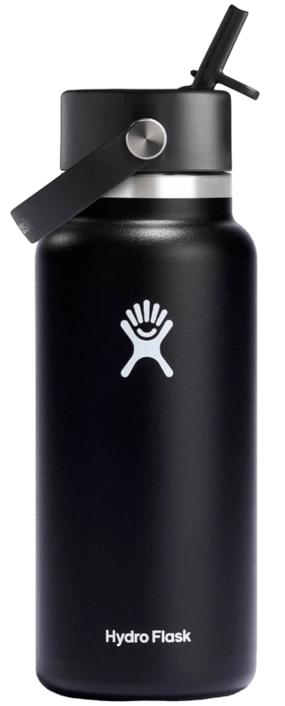 32 OZ Wide Mouth W/Flex Straw CAP-001-Noir-1