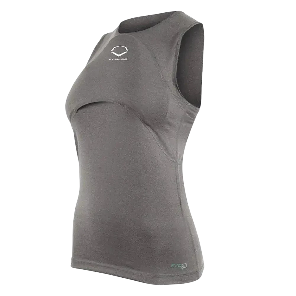 Chandail Protecteur Baseball Fem.-Gris Charbon-1