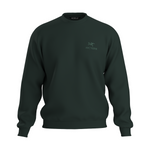 Emblem Fleece Crew-Dark Jade-1