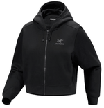 Emblem Fleece Crop-Noir-1