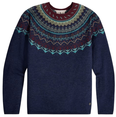 Westlands Fairisle-464-Deep Blue HTR MO-1