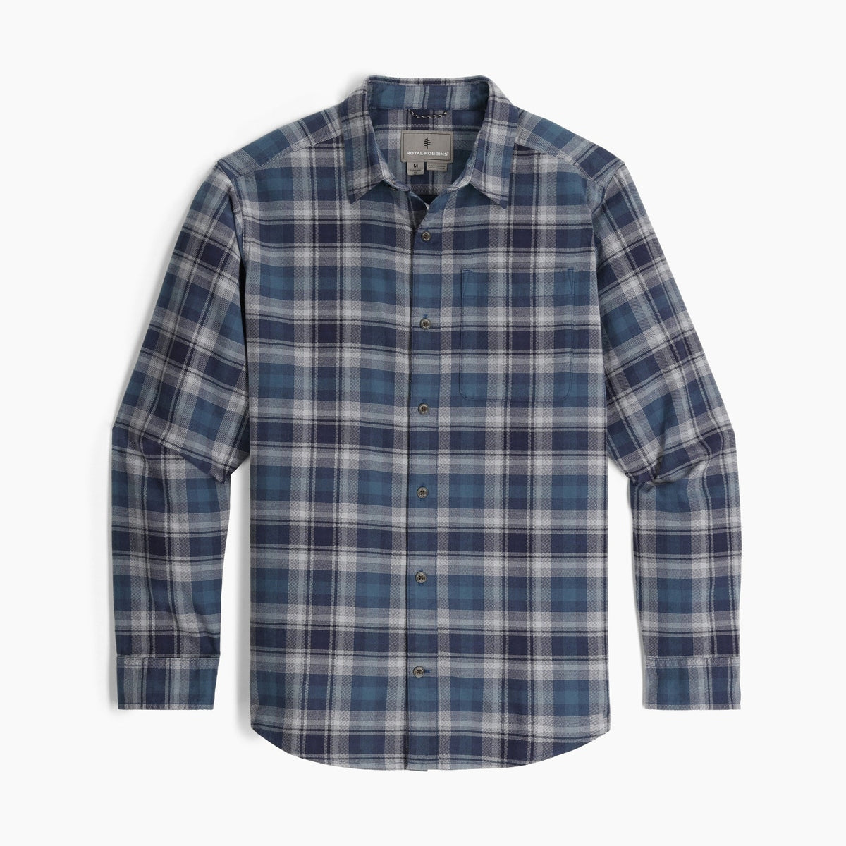Lieback Organic Cotton Flannel-413-Navy Dipsea PLD-1