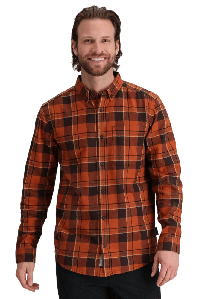 Lieback Organic Cotton Flannel-229-Baked Clay Timbe-1